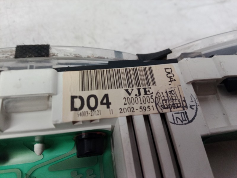 Recambio de cuadro instrumentos para hyundai coupe (rd) 1.6 fx referencia OEM IAM 9400327121 9400327121 9400327121