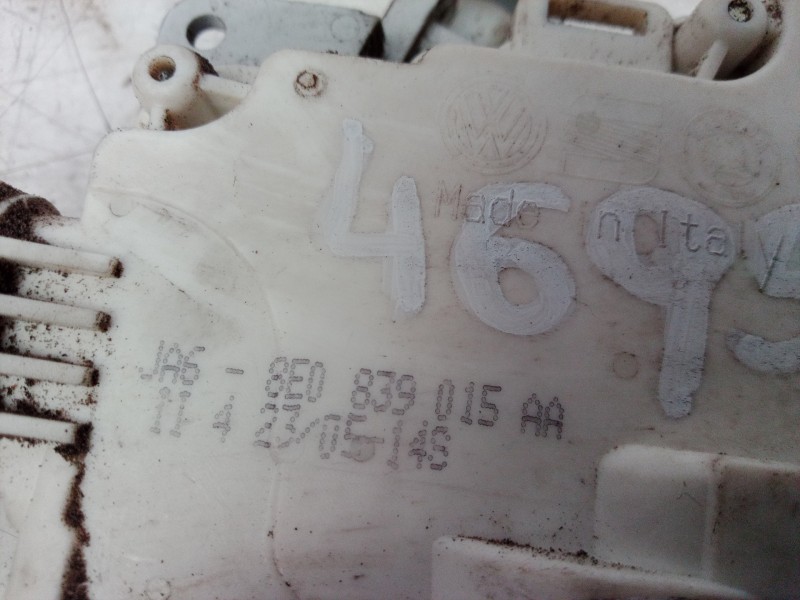 Recambio de cerradura puerta trasera izquierda para audi a4 berlina (8e) 2.0 tdi 16v (103kw) referencia OEM IAM 8E0839015AA 8E08