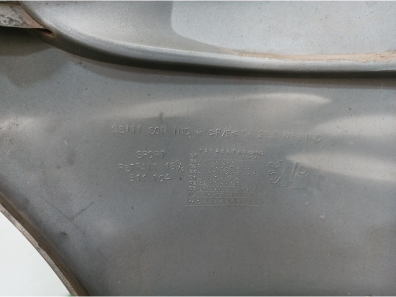 Recambio de paragolpes trasero para peugeot 206 berlina quicksilver referencia OEM IAM 95111S01 95111S01 95111S01