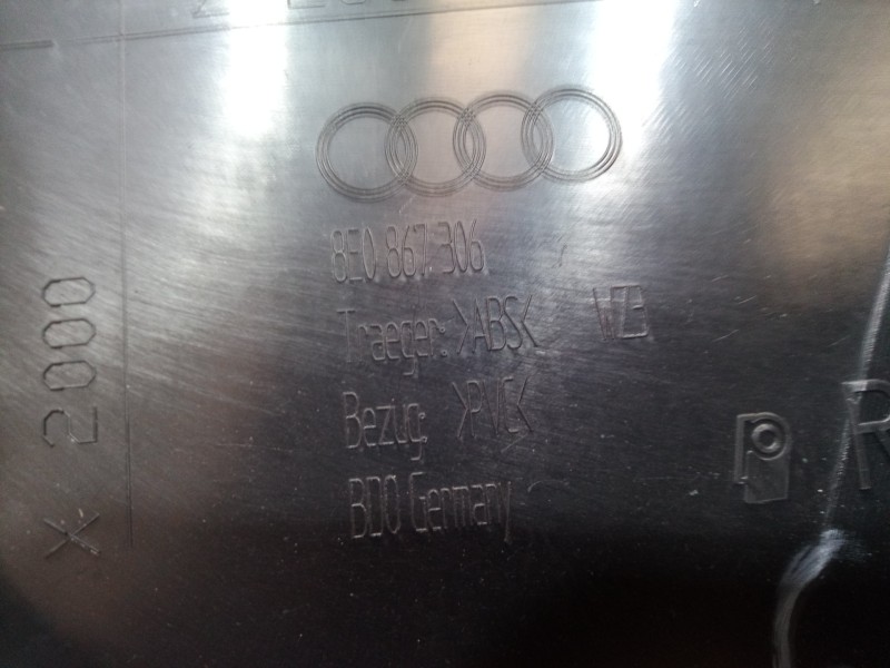 Recambio de guarnecido puerta trasera derecha para audi a4 berlina (8e) 2.0 tdi 16v (103kw) referencia OEM IAM 8E0867306 8E08673