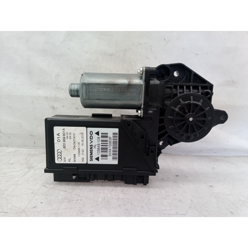 Recambio de motor elevalunas trasero izquierdo para audi a4 berlina (8e) 2.0 tdi 16v (103kw) referencia OEM IAM 8E0959801A 8E095