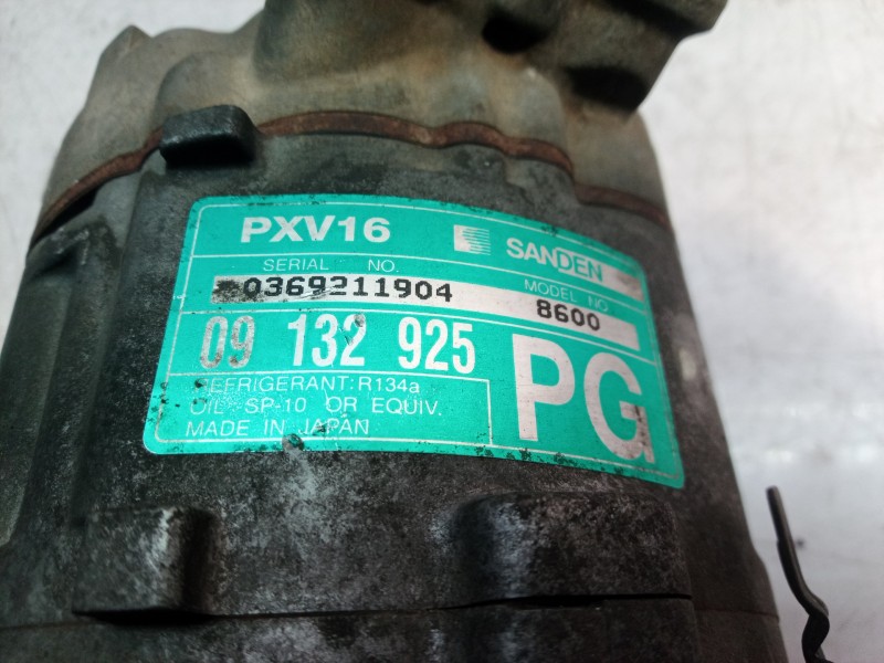 Recambio de compresor aire acondicionado para opel zafira a elegance referencia OEM IAM 09132925 09132925 09132925