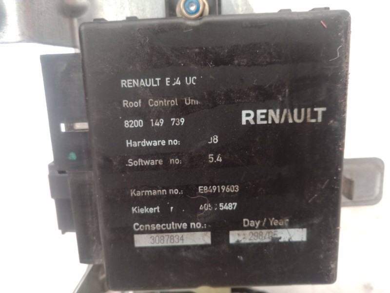Recambio de motor techo electrico para renault megane ii coupe/cabrio referencia OEM IAM E84871789 E84871789 8200149739