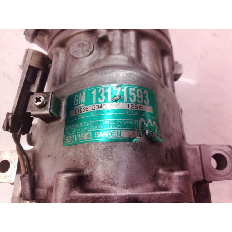 Recambio de compresor aire acondicionado para opel vectra c berlina comfort referencia OEM IAM 13171593 13171593 13171593