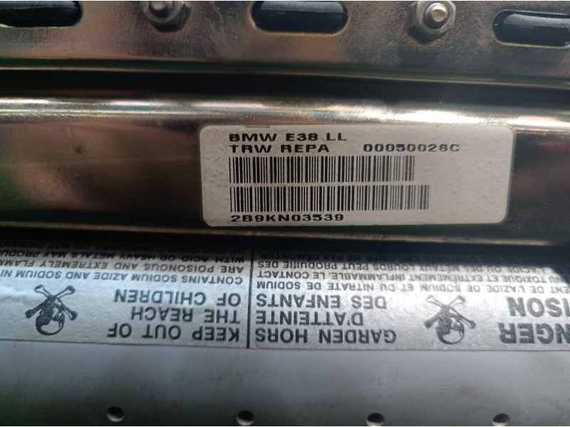 Recambio de airbag delantero derecho para bmw serie 7 (e38) 730il referencia OEM IAM 4381626965 4381626965 00046154E