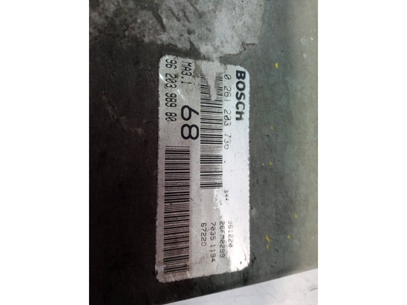 Recambio de centralita motor uce para peugeot 106 (s1) cocktail referencia OEM IAM 0261203736 0261203736 9620398980