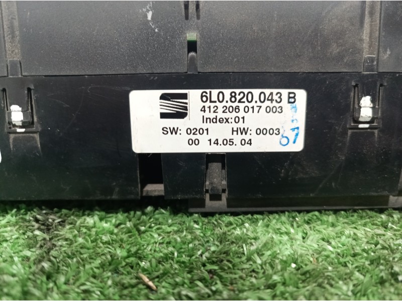 Recambio de mando calefaccion / aire acondicionado para seat ibiza (6l1) 1.9 tdi referencia OEM IAM 6L0820043B 6L0820043B 412206 Recambio de mando calefaccion / aire acondicionado para seat ibiza (6l1) 1.9 tdi referencia OEM IAM 6L0820043B 6L0820043B 412206