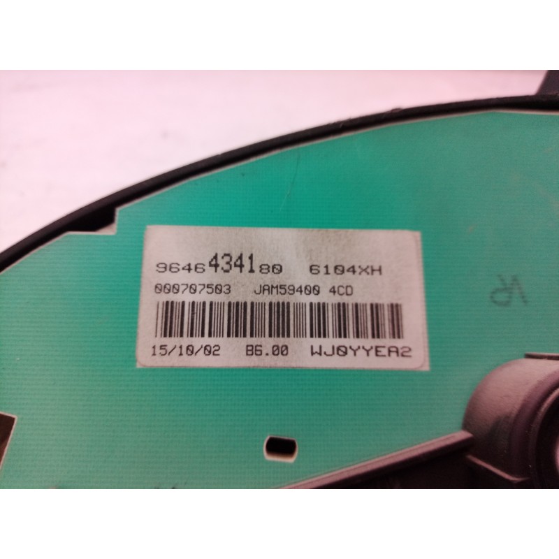 Recambio de cuadro instrumentos para citroën berlingo 2.0 hdi collection familiar referencia OEM IAM 9646434100 9646434100 00070