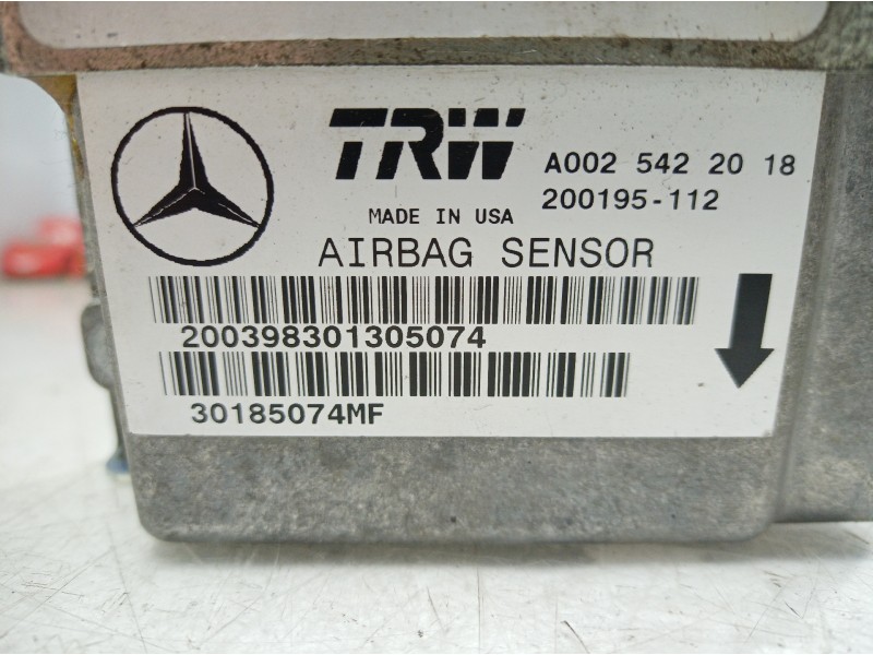 Recambio de centralita airbag para mercedes-benz clase m (w163) 320 (163.154) referencia OEM IAM A0025422018 A0025422018 A002542