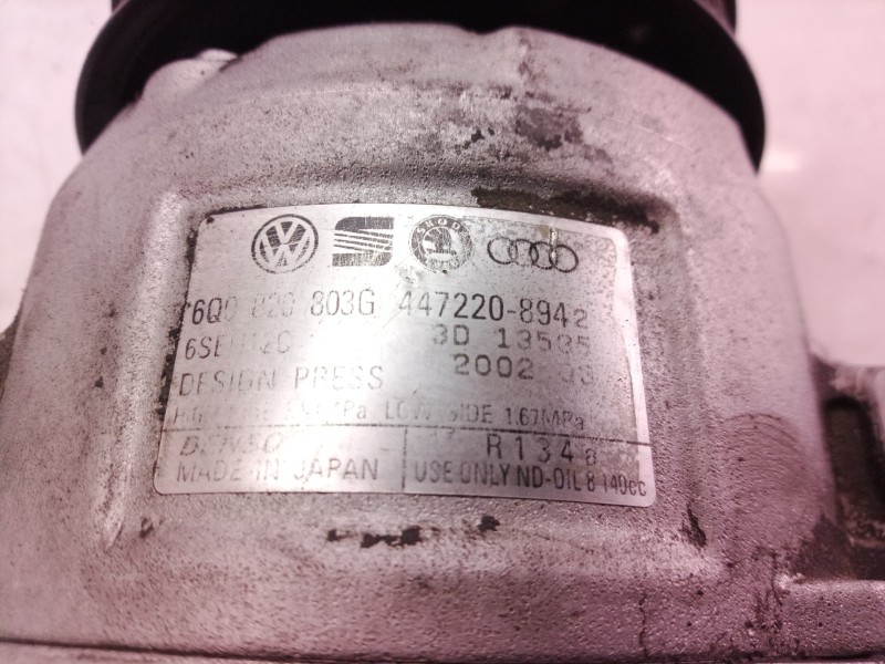 Recambio de compresor aire acondicionado para seat ibiza (6l1) cool referencia OEM IAM 4472208942 4472208942 6Q0820803