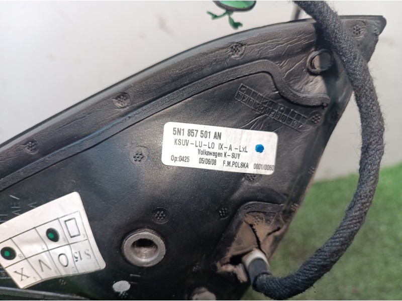 Recambio de retrovisor izquierdo para volkswagen tiguan (5n1) 2.0 tdi referencia OEM IAM 5N1857501AN 5N1857501AN 5N1857501