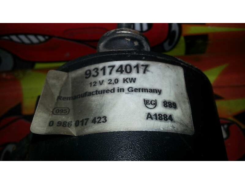 Recambio de motor arranque para opel zafira a 2.0 dti referencia OEM IAM 0986017423 0986017423 0986017423