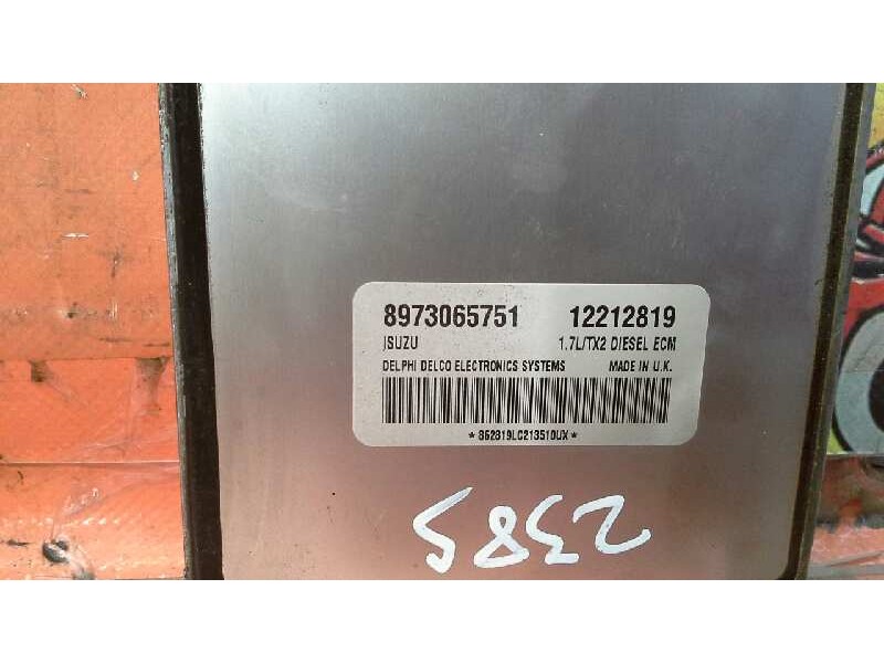 Recambio de centralita motor uce para opel astra g berlina club referencia OEM IAM 8973065751 12212819 8973065751