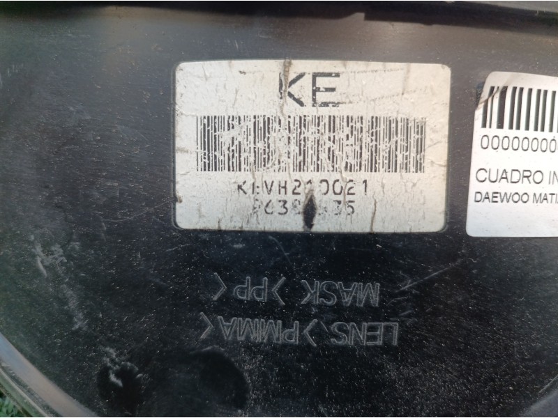 Recambio de cuadro instrumentos para daewoo matiz 0.8 cat referencia OEM IAM 96385835 96385835 96385835