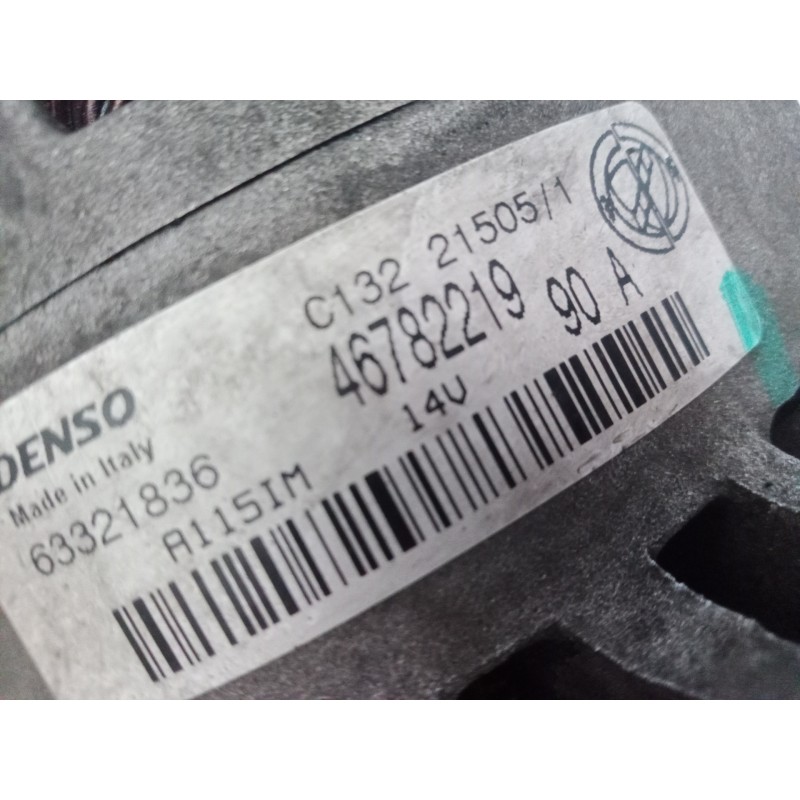 Recambio de alternador para alfa romeo 147 (190) 1.6 t.spark eco distinctive referencia OEM IAM 46782219 46782219 46782219