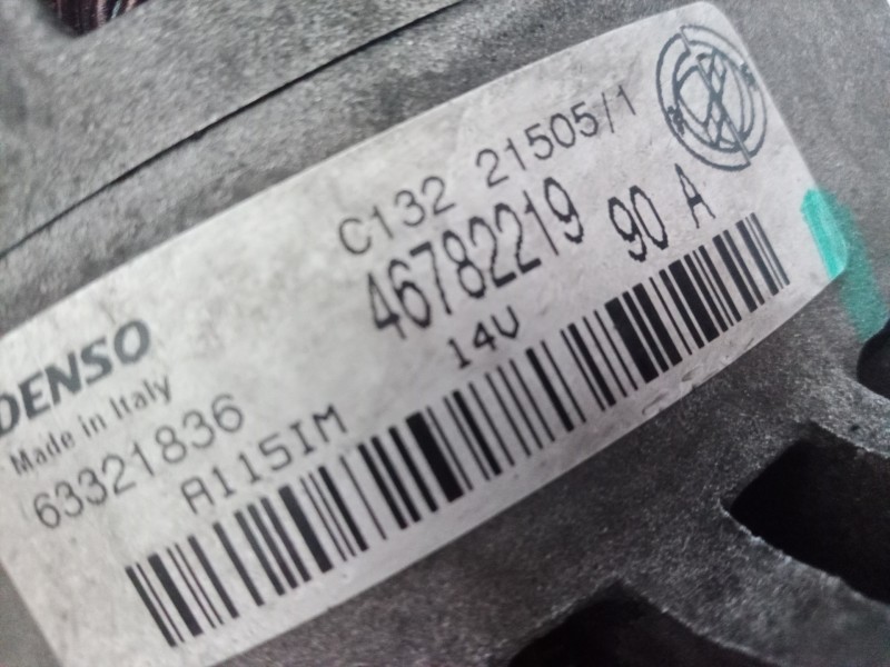 Recambio de alternador para alfa romeo 147 (190) 1.6 t.spark eco distinctive referencia OEM IAM 46782219 46782219 46782219