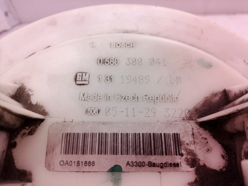 Recambio de aforador para opel astra h ber. enjoy referencia OEM IAM 0580300041 0580300041 13119489