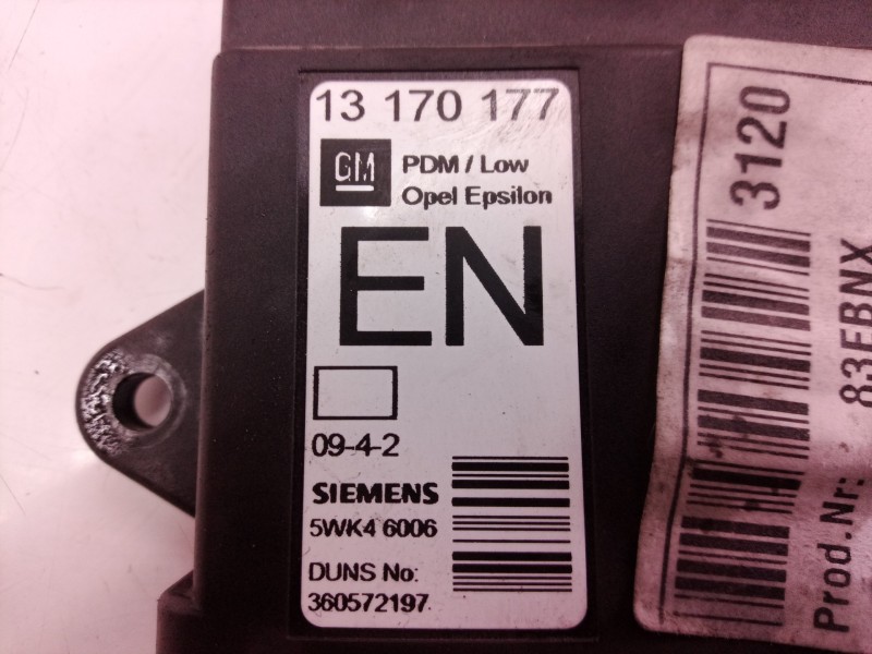 Recambio de centralita cierre para opel vectra c berlina comfort referencia OEM IAM 13170177 13170177 5WK46006