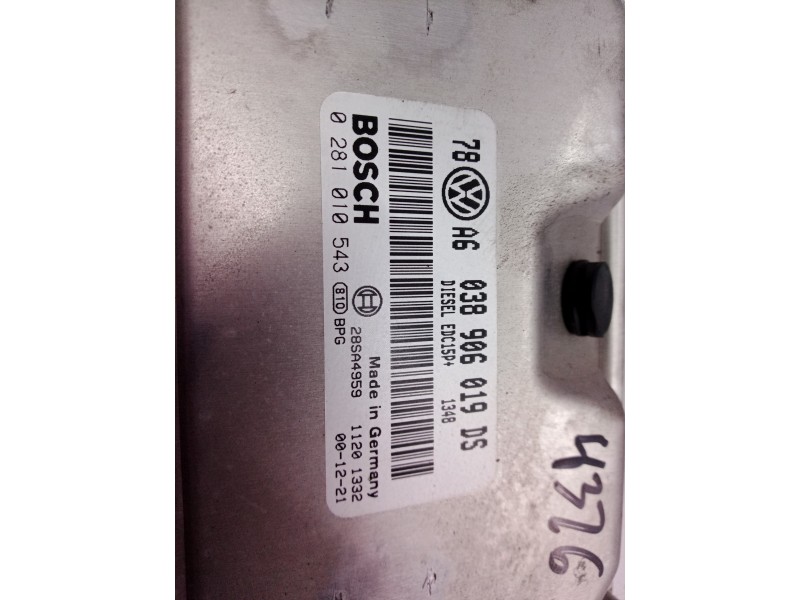 Recambio de centralita motor uce para volkswagen passat berlina (3b3) advance referencia OEM IAM 038906019DS 038906019 028101054
