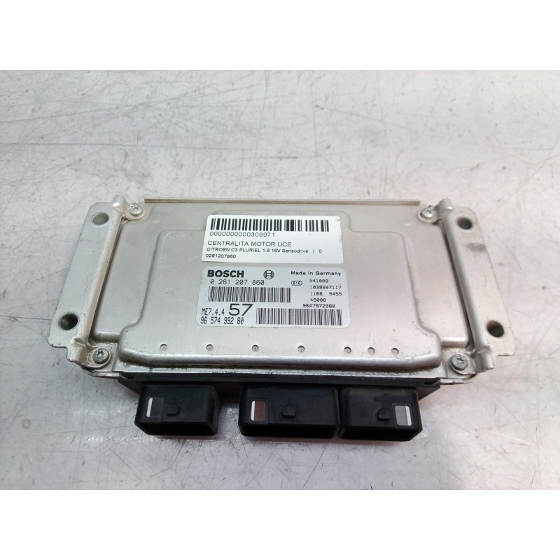 Recambio de centralita motor uce para citroën c3 pluriel 1.6 16v sensodrive referencia OEM IAM 0261207860 0261207860 9657499280