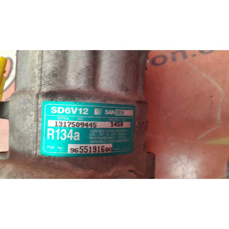 Recambio de compresor aire acondicionado para citroën c3 pluriel 1.6 16v sensodrive referencia OEM IAM 1317509445  