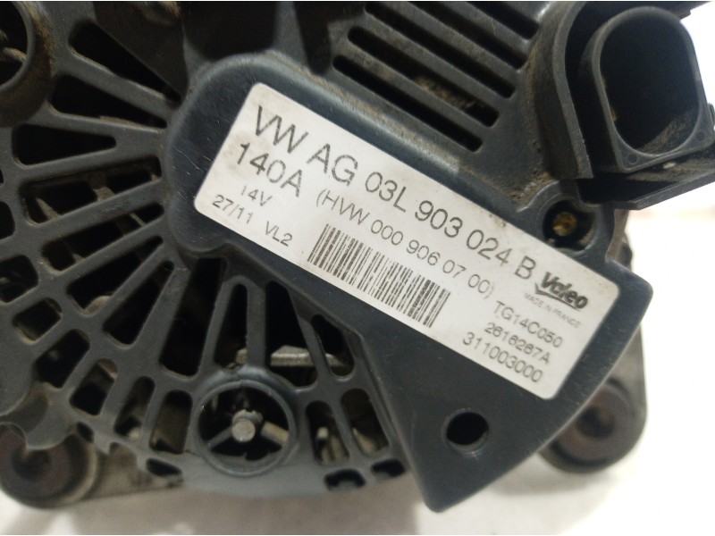 Recambio de alternador para volkswagen crafter caja cerrada 2.0 tdi referencia OEM IAM HVW0009060700 HVW0009060700 HVW0009060700
