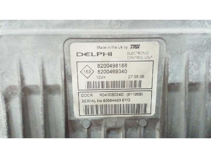 Recambio de centralita motor uce para renault scenic ii grand dynamique referencia OEM IAM 8200498188 8200469340 