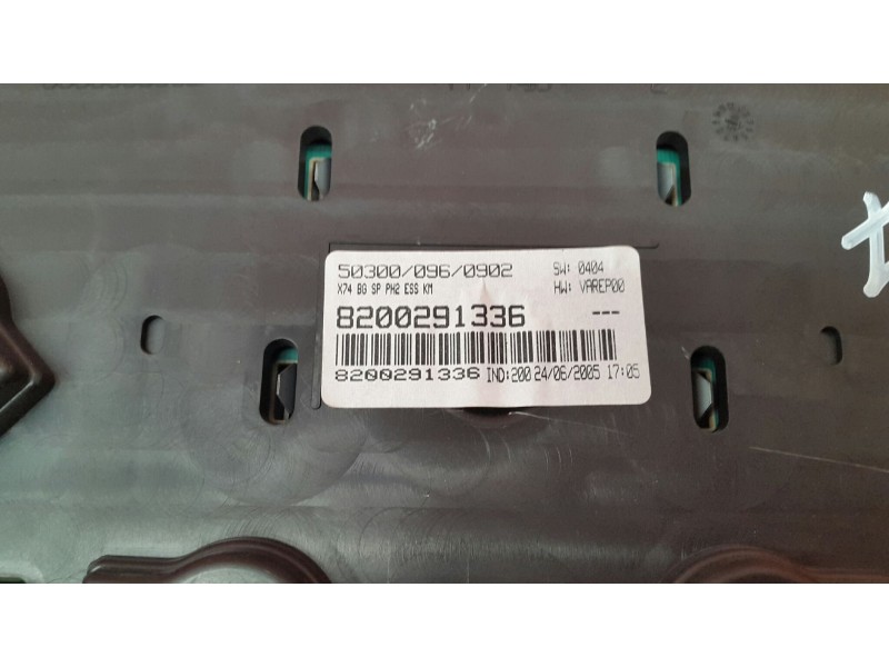 Recambio de cuadro instrumentos para renault laguna ii (bg0) authentique referencia OEM IAM 8200291332 8200291332 8200291332