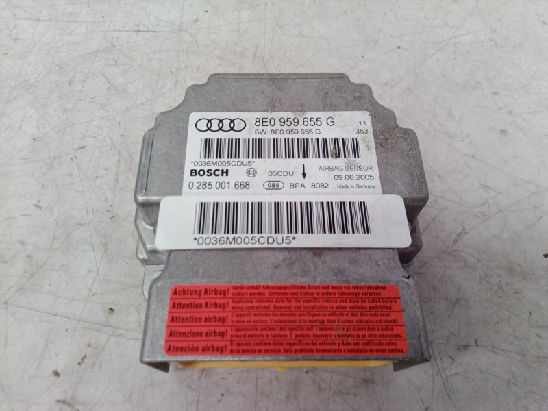Recambio de centralita airbag para audi a4 berlina (8e) 2.0 tdi 16v (103kw) referencia OEM IAM 8E0959655G 8E0959655G 8E0959655