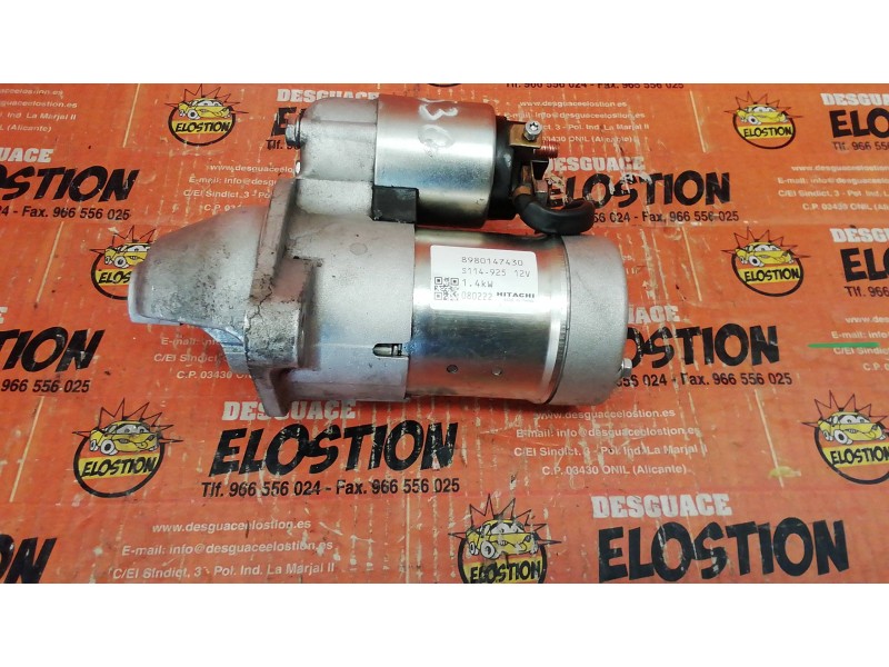Recambio de motor arranque para opel astra h ber. 1.7 16v cdti referencia OEM IAM 8980147430 S114925 