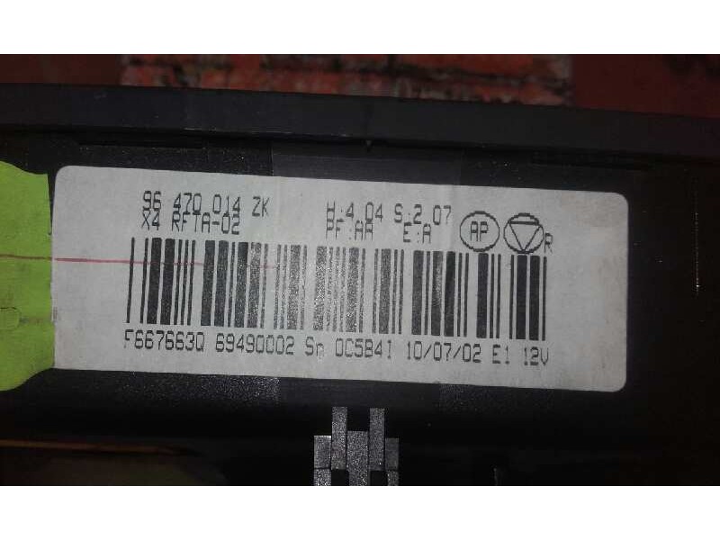 Recambio de mando climatizador para citroën c5 berlina 2.0 hdi referencia OEM IAM 96470014ZK 96470014ZK 96470014ZK