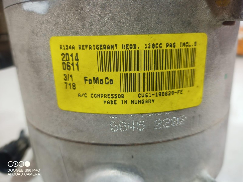 Recambio de compresor aire acondicionado para ford c-max edition referencia OEM IAM CV6119D629FE CV6119D629FE CV6119D629FE
