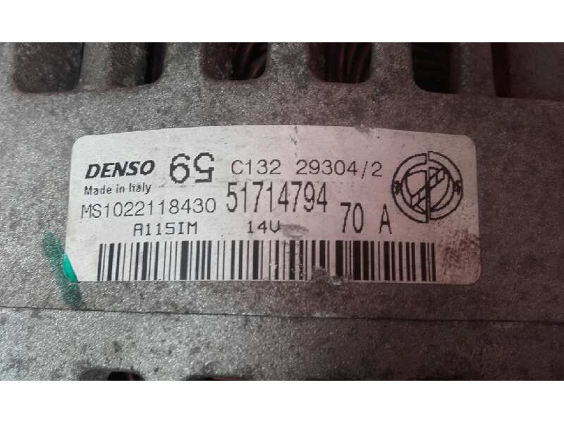 Recambio de alternador para fiat panda (169) 1.2 8v alessi referencia OEM IAM 51714794 MS1022118430 C132293042