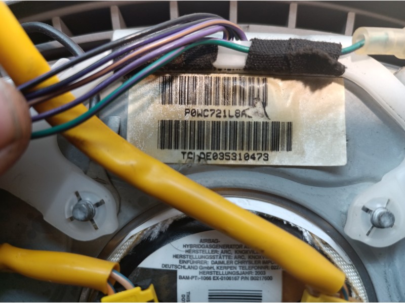 Recambio de airbag volante para chrysler grand voyager limited referencia OEM IAM  P0WC721L8A P0WC721L8A