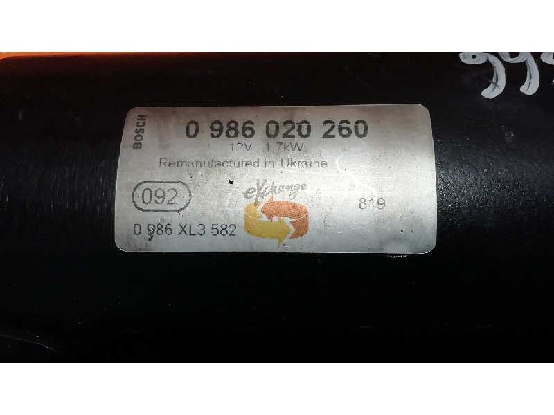 Recambio de motor arranque para audi a3 (8p) 2.0 tdi ambiente referencia OEM IAM 02M911023P 0986XL3582 