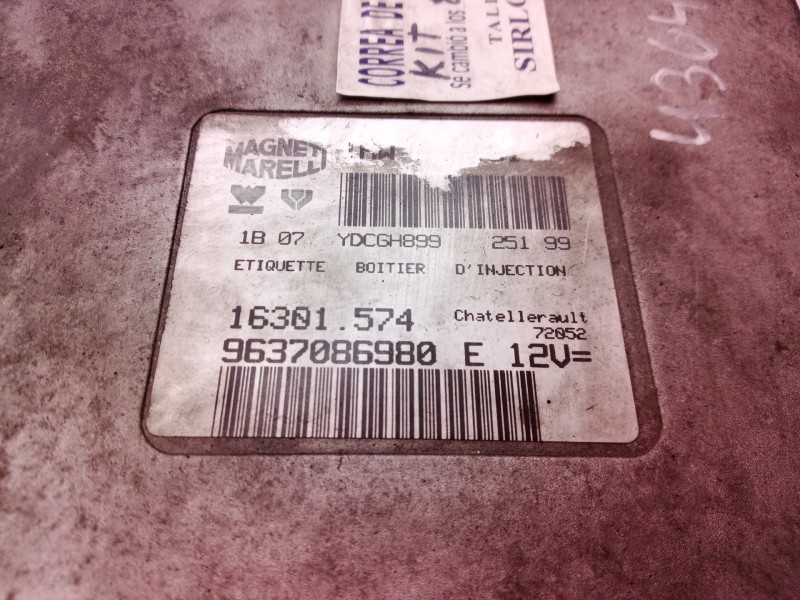 Recambio de centralita motor uce para peugeot 206 berlina e-music referencia OEM IAM 9637086980 9637086980 16301574