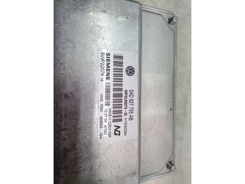 Recambio de centralita motor uce para volkswagen touareg (7la) tdi r5 referencia OEM IAM 0AD927755AB 0AD927755AB 0AD927755
