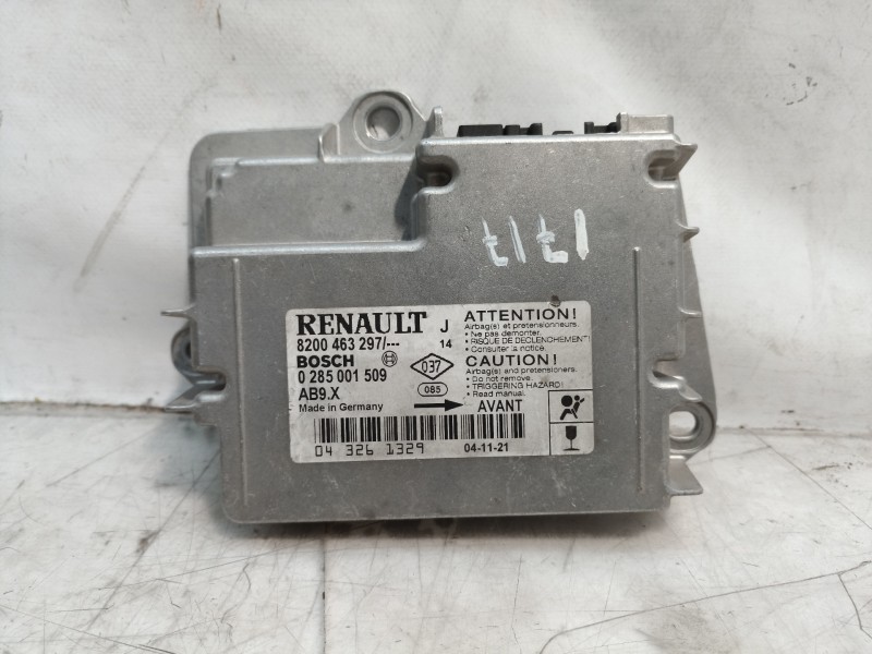 Recambio de centralita airbag para renault modus confort dynamique referencia OEM IAM 8200463297 0285001509 8200463297