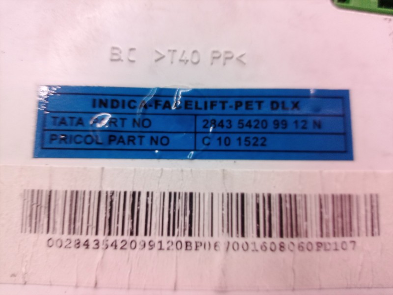 Recambio de cuadro instrumentos para tata indica idi referencia OEM IAM 284354209912N 284354209912N C101522