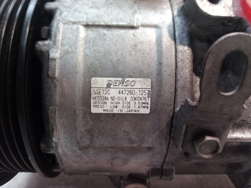 Recambio de compresor aire acondicionado para toyota rav 4 (a3) executive referencia OEM IAM 4472601257 4472601257 4472601257