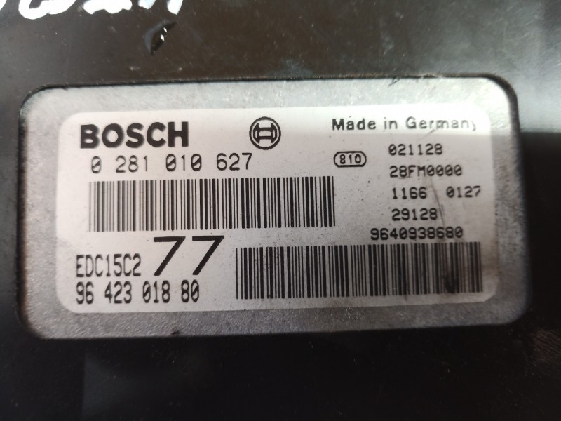 Recambio de centralita motor uce para peugeot 406 berlina (s1/s2) stdt referencia OEM IAM 0281010627 0281010627 0281010627