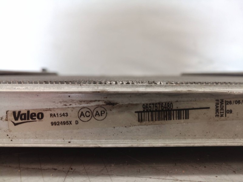 Recambio de radiador agua para citroën c4 grand picasso exclusive plus referencia OEM IAM  9657576480 992495