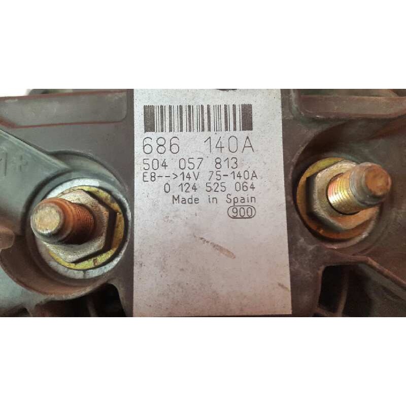 Recambio de alternador para fiat ducato caja cerrada 33 (06.2006 =>) 3.0 jtd cat referencia OEM IAM 504057813 504057813 50405781