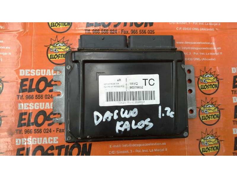 Recambio de centralita motor uce para daewoo kalos 1.2 se referencia OEM IAM 96376652  