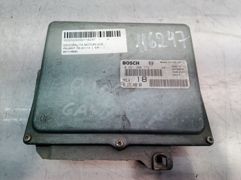 Recambio de centralita motor uce para peugeot 106 (s1) 1.4 referencia OEM IAM 9617149980 9617149980 0261200779