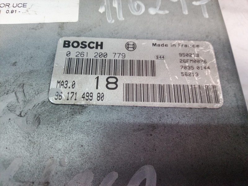 Recambio de centralita motor uce para peugeot 106 (s1) 1.4 referencia OEM IAM 9617149980 9617149980 0261200779