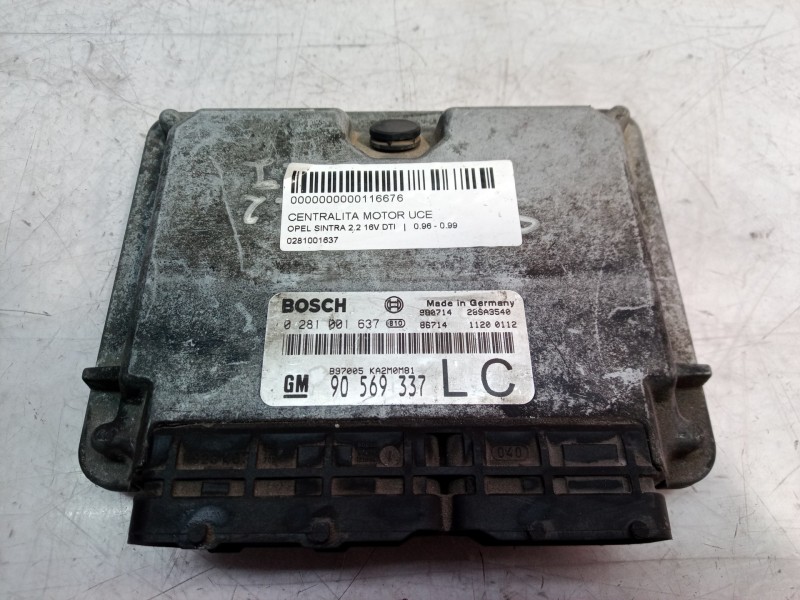 Recambio de centralita motor uce para opel sintra 2.2 16v dti referencia OEM IAM 0281001637 0281001637 0281001637