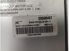 Recambio de centralita motor uce para opel astra g berlina 1.6 16v referencia OEM IAM 09366457 09366457 866457LM664620RR 2