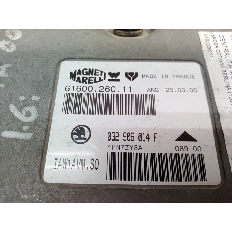 Recambio de centralita motor uce para skoda octavia berlina (1u2) 1.6 referencia OEM IAM 6160026011 6160026011 6160026011