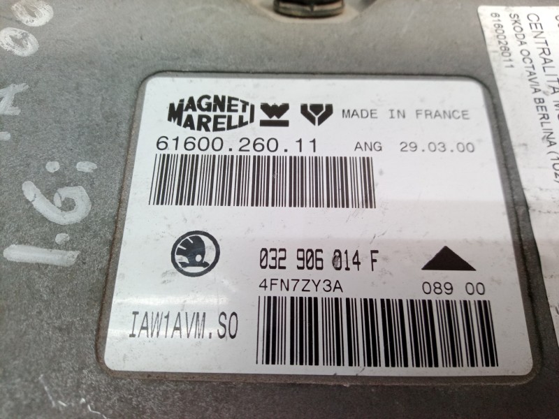 Recambio de centralita motor uce para skoda octavia berlina (1u2) 1.6 referencia OEM IAM 6160026011 6160026011 6160026011